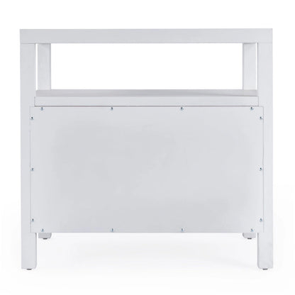 Comodino largo in legno a 2 cassetti Nora