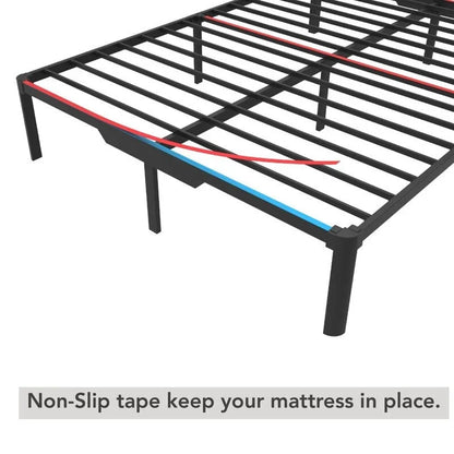 Struttura letto in metallo EGOHOME 14 con facile montaggio e spazio di archiviazione sottostante