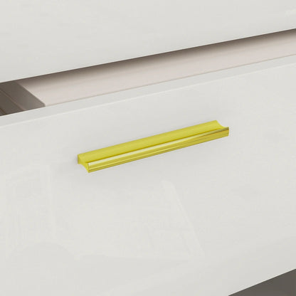 Cassettiera doppia a 6 cassetti con dettagli dorati, soluzione per riporre gli oggetti in camera da letto