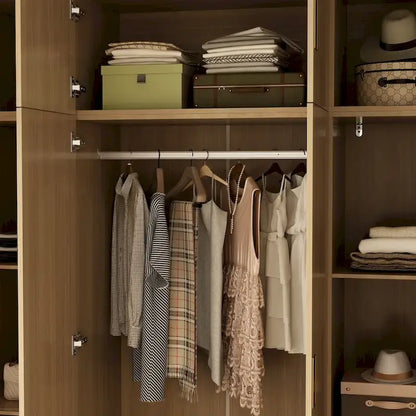 Armadio grande con mobiletto superiore opzionale, armadio decorativo per camera da letto