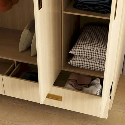 Armadio grande con mobiletto superiore opzionale, armadio decorativo per camera da letto