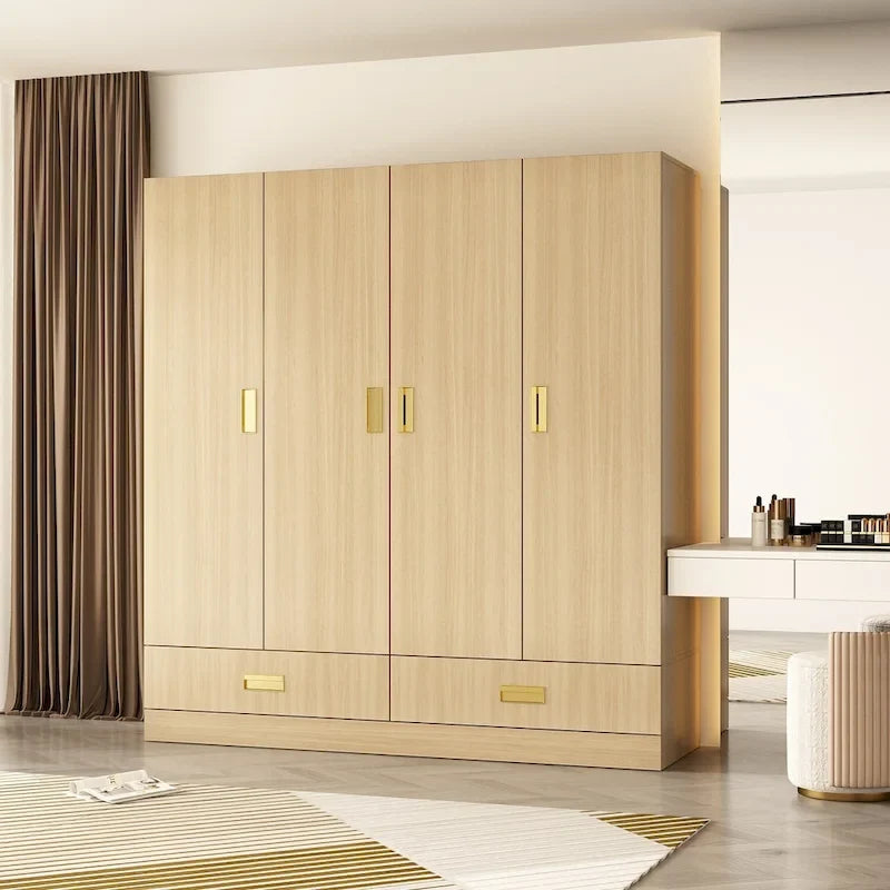 Armadio grande con mobiletto superiore opzionale, armadio decorativo per camera da letto