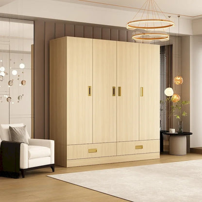 Armadio grande con mobiletto superiore opzionale, armadio decorativo per camera da letto