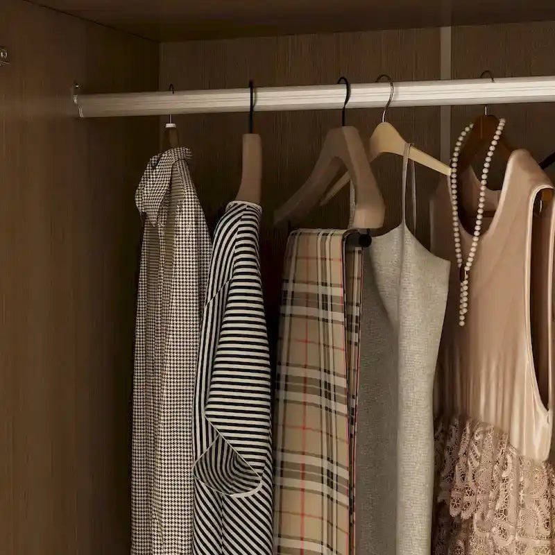 Armadio grande con mobiletto superiore opzionale, armadio decorativo per camera da letto