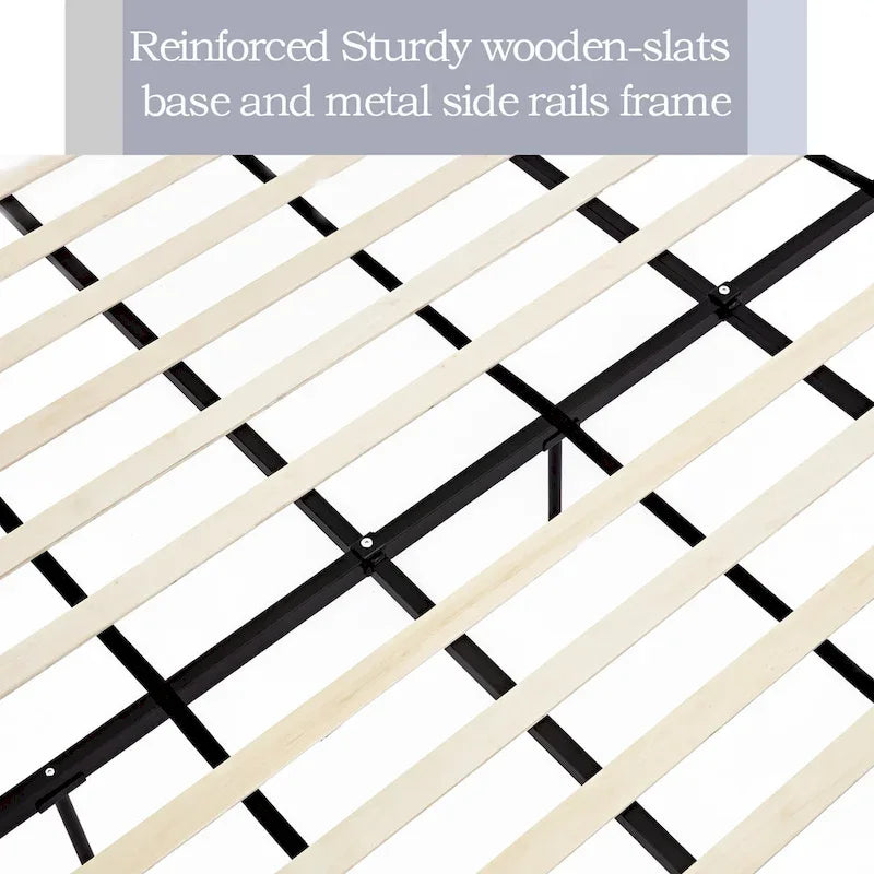 Letto imbottito con testiera alta Harper