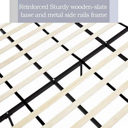 Letto imbottito con testiera alta Harper