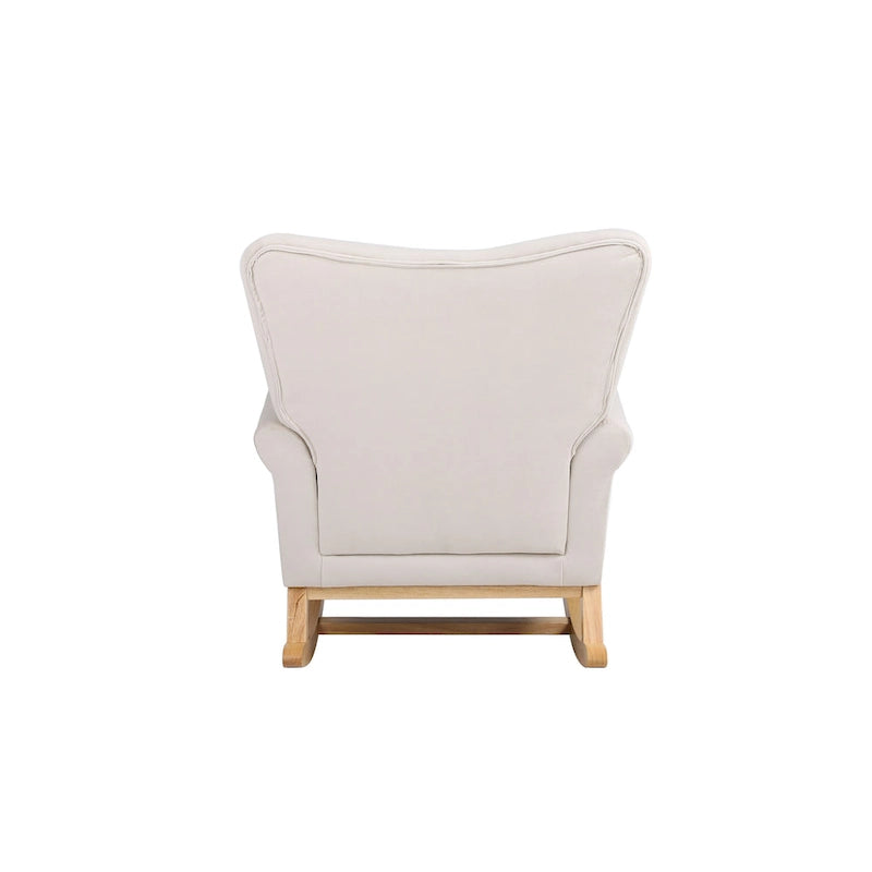 sedia a dondolo in velluto