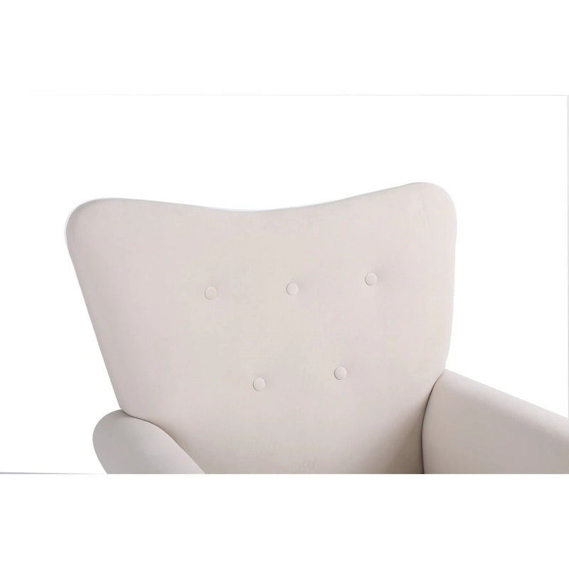 sedia a dondolo in velluto