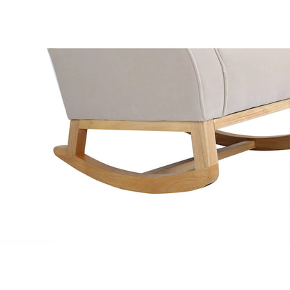 sedia a dondolo in velluto