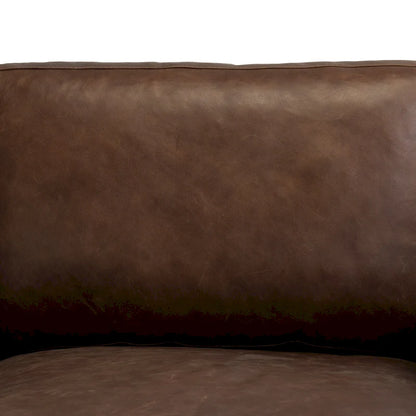 Poltrona lounge Sorrento 35 in Poly &amp; Bark - Vera pelle italiana pieno fiore