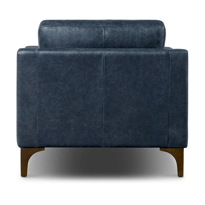 Poltrona lounge Sorrento 35 in Poly &amp; Bark - Vera pelle italiana pieno fiore