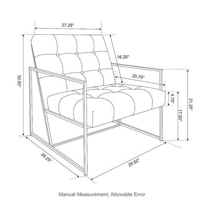 Glitzhome Set di 2 sedie con braccioli imbottite in pelle PU di metà secolo da 29,25 W
