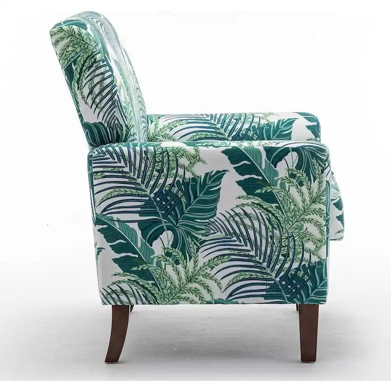 Poltrona contemporanea con struttura in legno di betulla e rivestimento in microfibra