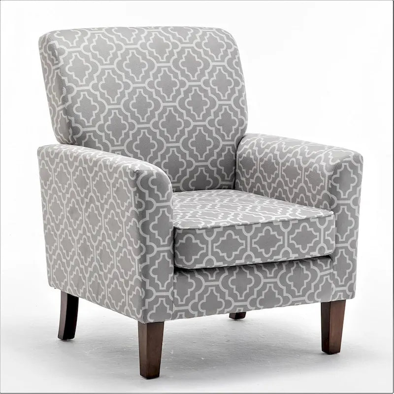 Poltrona contemporanea con struttura in legno di betulla e rivestimento in microfibra