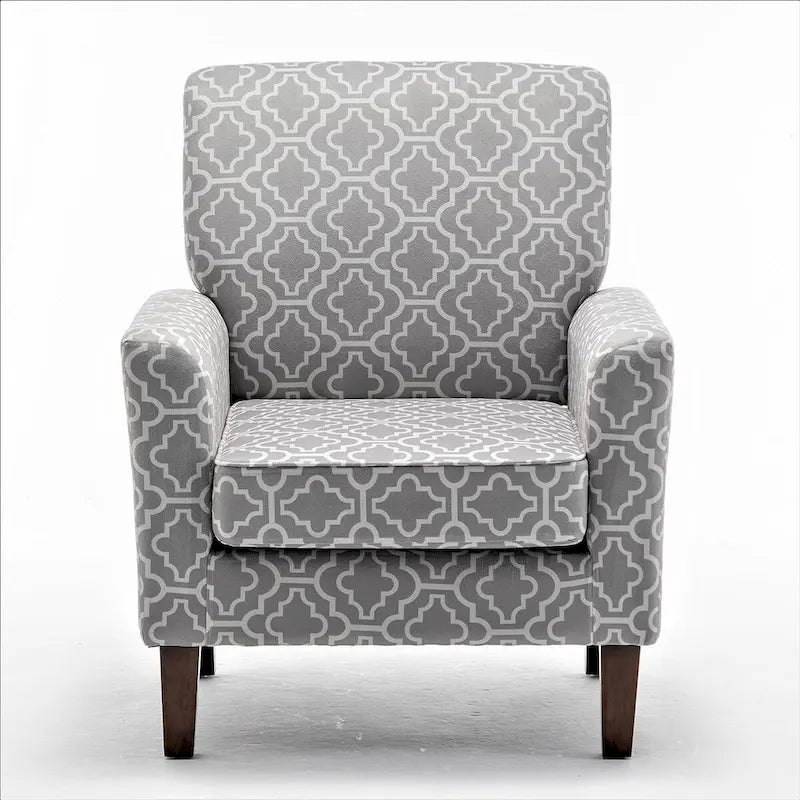 Poltrona contemporanea con struttura in legno di betulla e rivestimento in microfibra