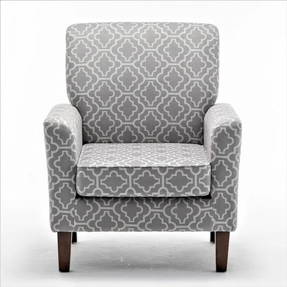 Poltrona contemporanea con struttura in legno di betulla e rivestimento in microfibra