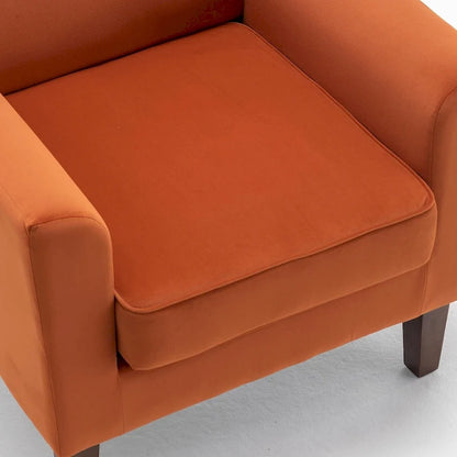 Poltrona contemporanea con struttura in legno di betulla e rivestimento in microfibra