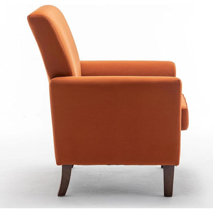 Poltrona contemporanea con struttura in legno di betulla e rivestimento in microfibra