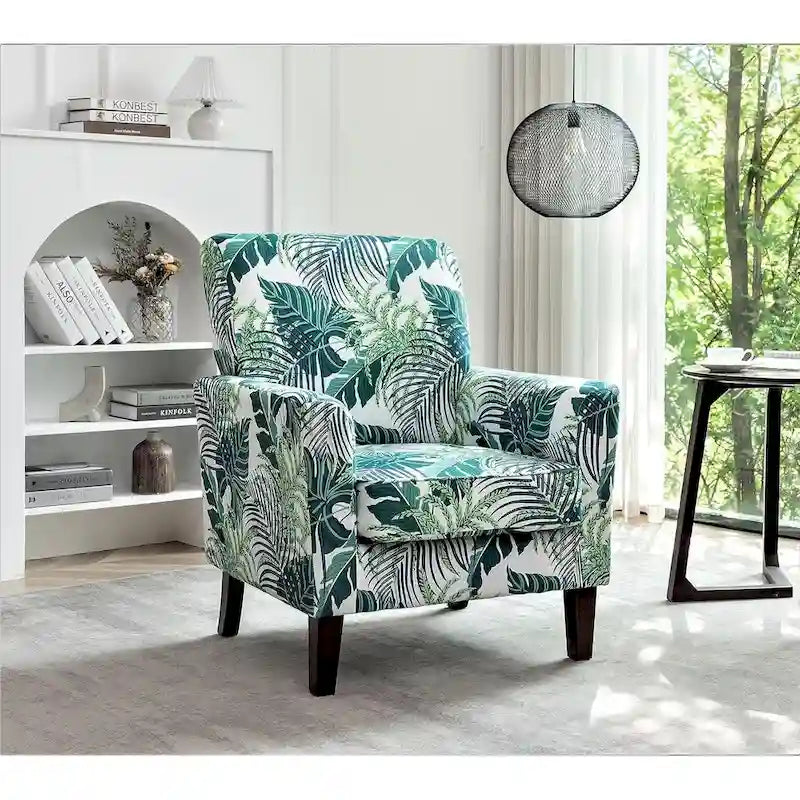 Poltrona contemporanea con struttura in legno di betulla e rivestimento in microfibra