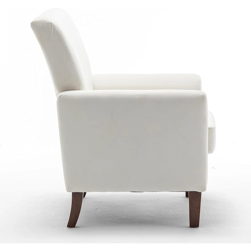 Poltrona contemporanea con struttura in legno di betulla e rivestimento in microfibra