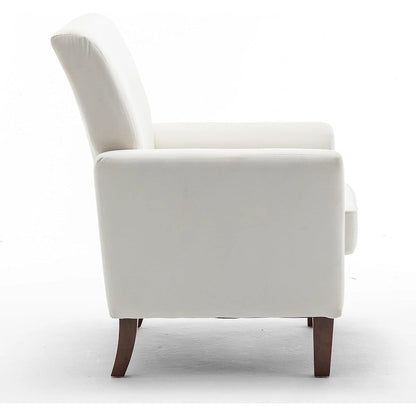 Poltrona contemporanea con struttura in legno di betulla e rivestimento in microfibra