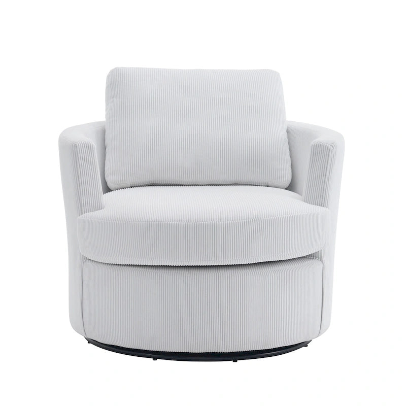 Poltrona girevole a 360°, comoda poltrona rotonda per soggiorno, adatta per cameretta dei bambini, hotel, camera da letto, ufficio