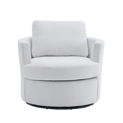 Poltrona girevole a 360°, comoda poltrona rotonda per soggiorno, adatta per cameretta dei bambini, hotel, camera da letto, ufficio