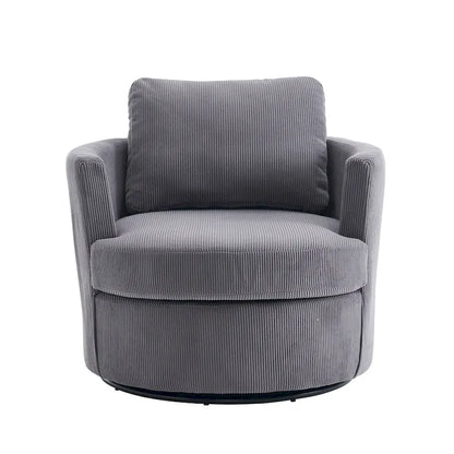 Poltrona girevole a 360°, comoda poltrona rotonda per soggiorno, adatta per cameretta dei bambini, hotel, camera da letto, ufficio