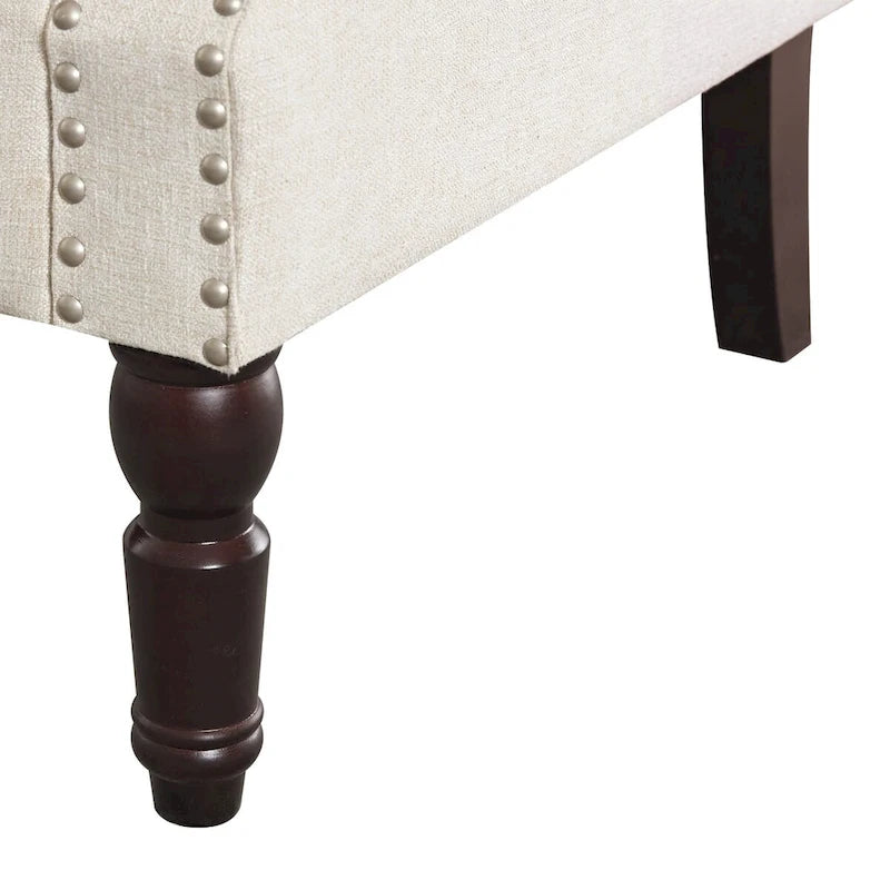 COZYMAN Poltrona moderna in legno massello imbottita in tessuto/similpelle, set di 2 poltrone per soggiorno