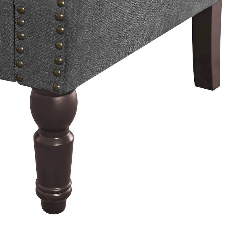 COZYMAN Poltrona moderna in legno massello imbottita in tessuto/similpelle, set di 2 poltrone per soggiorno