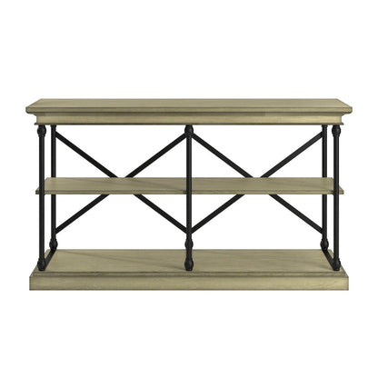 Tavolo da ingresso con cornice in ferro e legno Barnstone di iNSPIRE Q Artisan