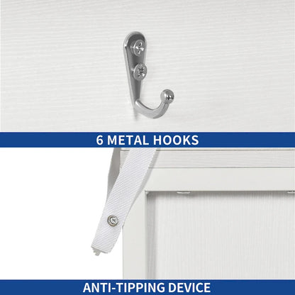 Scaffale da cucina Moasis a 6 ripiani con ripiani portaoggetti, organizer da cucina con mobiletto per pattumiera