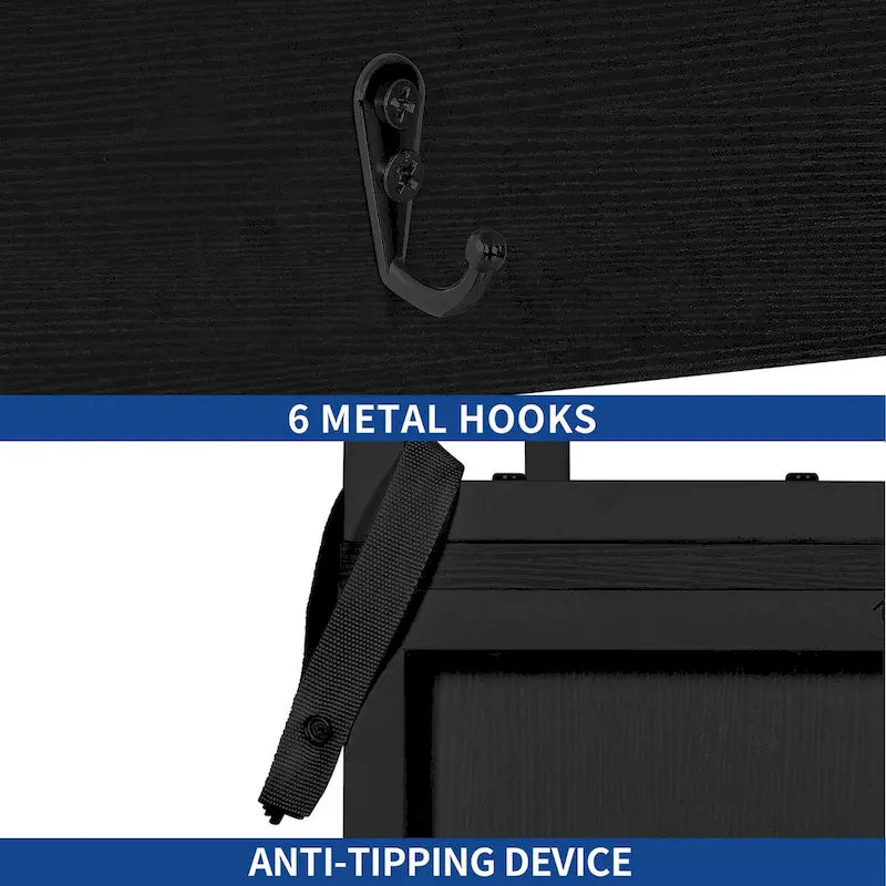 Scaffale da cucina Moasis a 6 ripiani con ripiani portaoggetti, organizer da cucina con mobiletto per pattumiera