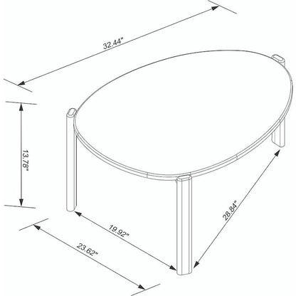 Tavolino da caffè Manhattan Comfort Mid Century Modern Gales