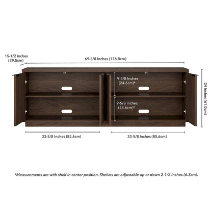 Supporto TV rettangolare Mansfield per TV fino a 78 - 70 di larghezza