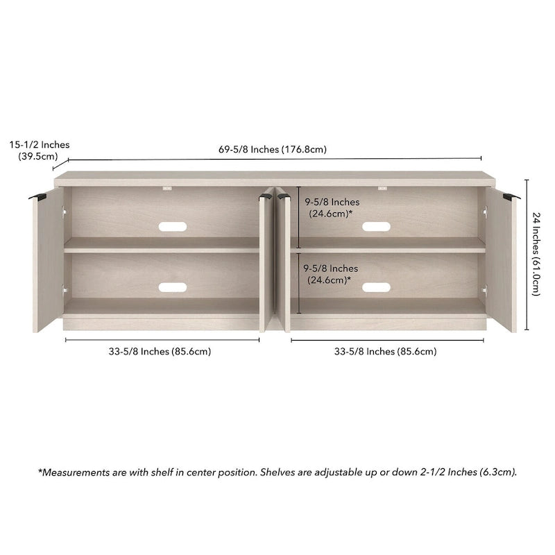 Supporto TV rettangolare Mansfield per TV fino a 78 - 70 di larghezza