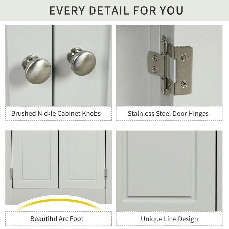 Mobiletto angolare triangolare per bagno con ripiani regolabili, mobiletto da terra indipendente, mobiletto decorativo per soggiorno