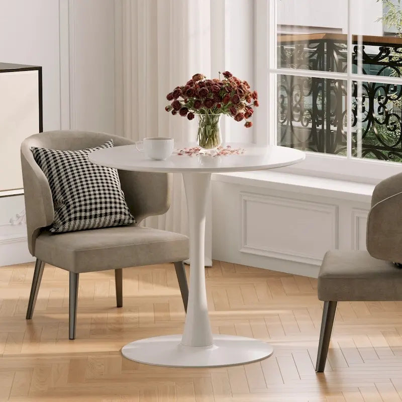 Tavolo da pranzo rotondo Tulip in stile moderno di metà secolo