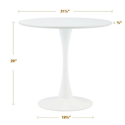 Tavolo da pranzo rotondo Tulip in stile moderno di metà secolo