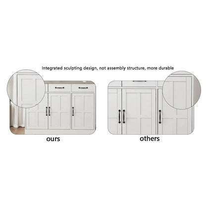 Credenza a buffet in stile rustico con 2 cassetti e 4 ante