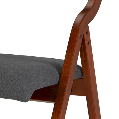 Sedia da pranzo pieghevole imbottita in 2 pezzi, sedie in legno salvaspazio