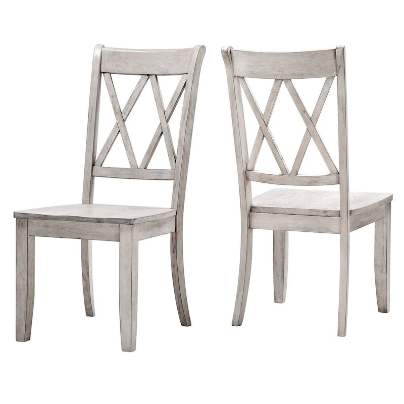 Sedia da pranzo Eleanor X Back Wood (set da 2) di iNSPIRE Q Classic