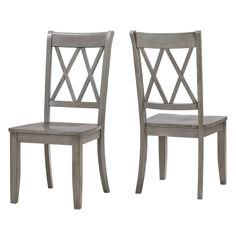 Sedia da pranzo Eleanor X Back Wood (set da 2) di iNSPIRE Q Classic