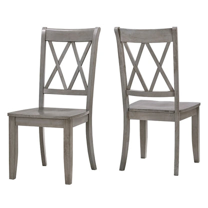 Sedia da pranzo Eleanor X Back Wood (set da 2) di iNSPIRE Q Classic