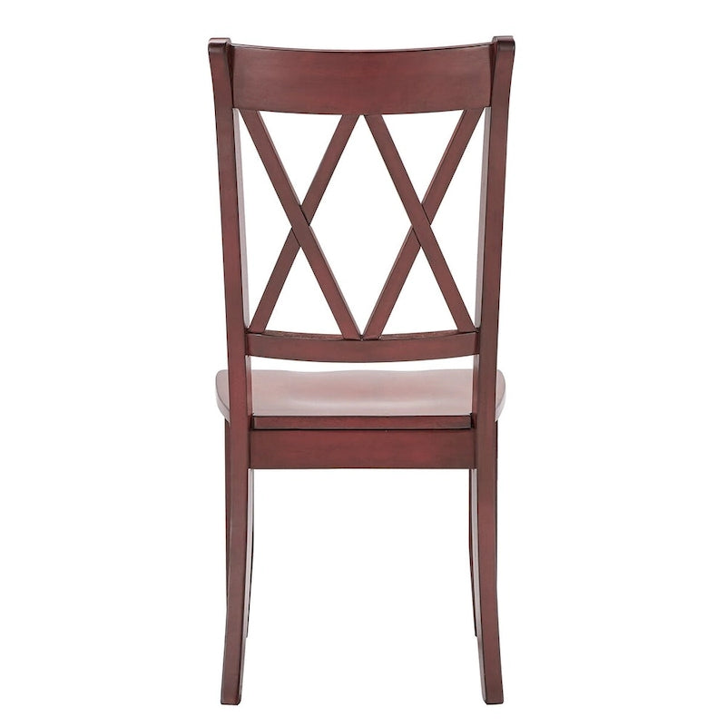 Sedia da pranzo Eleanor X Back Wood (set da 2) di iNSPIRE Q Classic