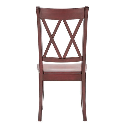 Sedia da pranzo Eleanor X Back Wood (set da 2) di iNSPIRE Q Classic