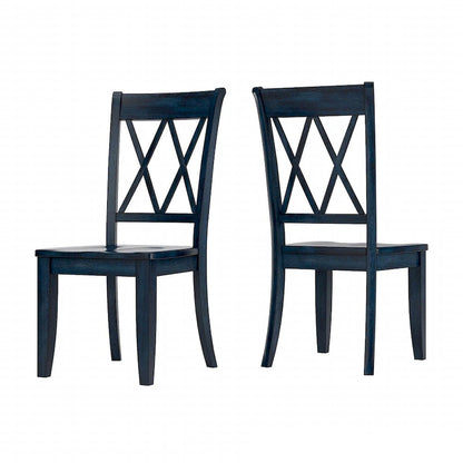 Sedia da pranzo Eleanor X Back Wood (set da 2) di iNSPIRE Q Classic