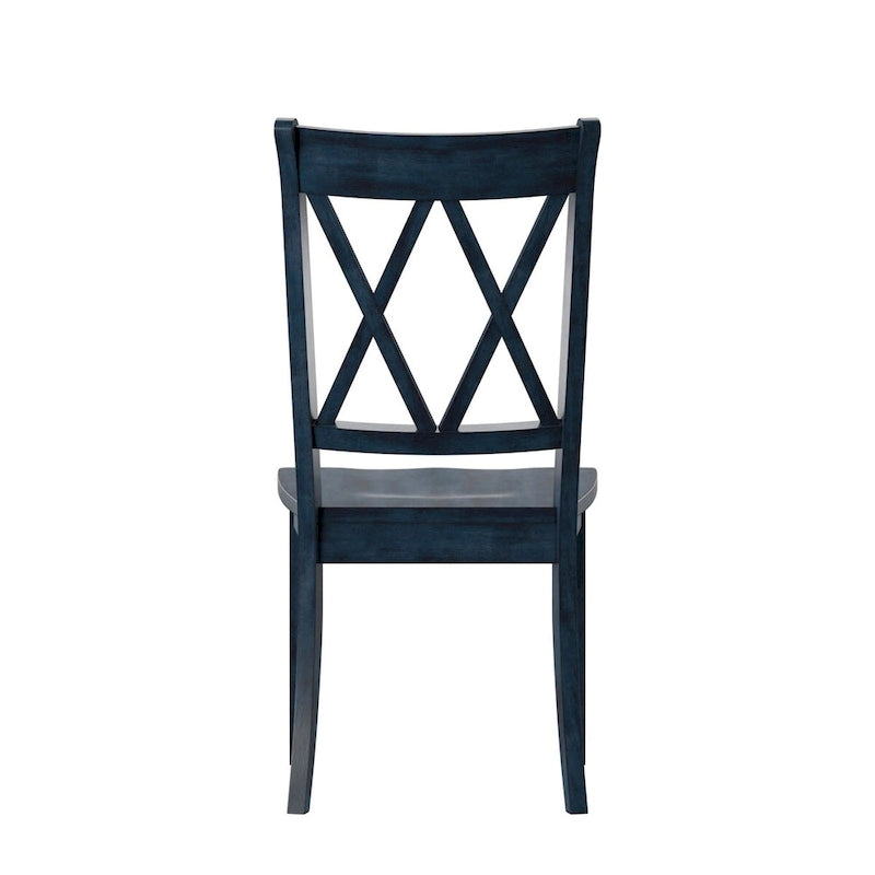 Sedia da pranzo Eleanor X Back Wood (set da 2) di iNSPIRE Q Classic