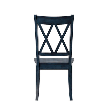 Sedia da pranzo Eleanor X Back Wood (set da 2) di iNSPIRE Q Classic