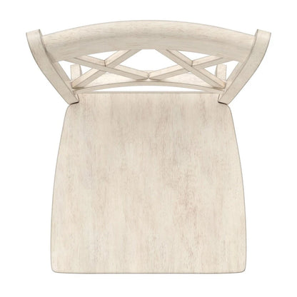 Sedia da pranzo Eleanor X Back Wood (set da 2) di iNSPIRE Q Classic
